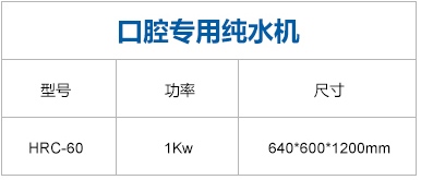 口腔专用纯水机优点