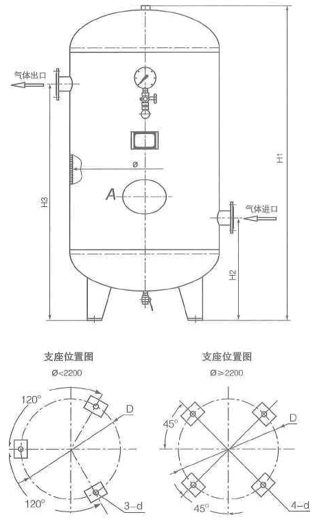 碳素钢负压真空罐（-0.1Mpa）参数