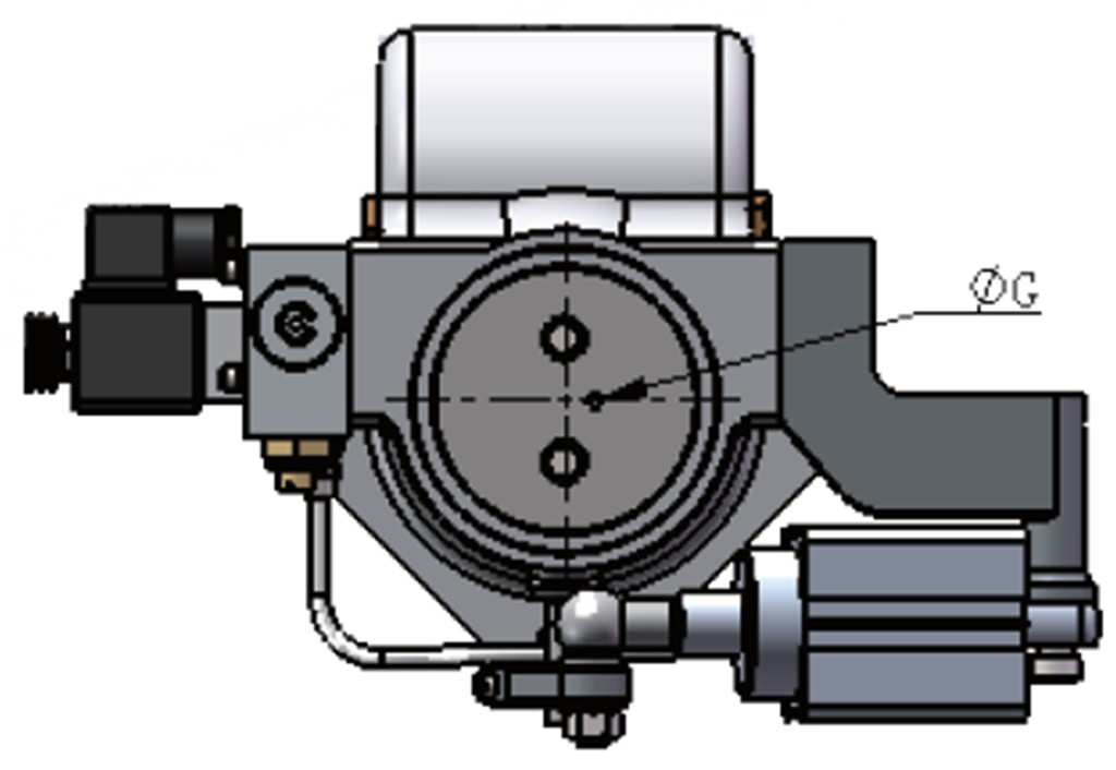 变频喷油螺杆空压机配件——RH-40/50/65/90/120/160D/BE进气阀外形尺寸图