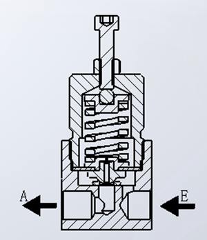 螺杆空压机配件——LP5E-G-280/027正比例阀结构图